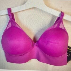 Wireless Molded Cup Bra in Fuchsia Pink
